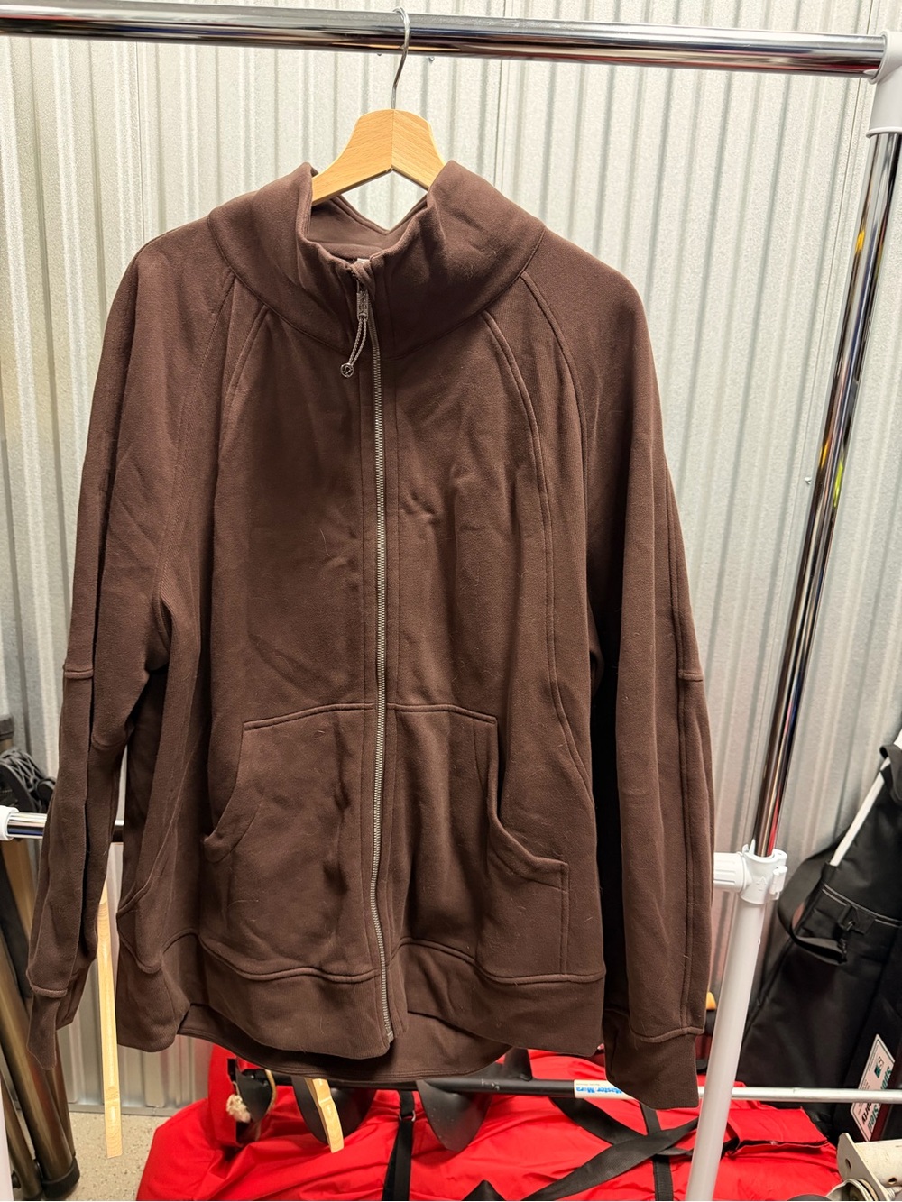Lululemon Scuba Oversized Funnel-Neck Full Zip *Long - XL/XXL - Espresso